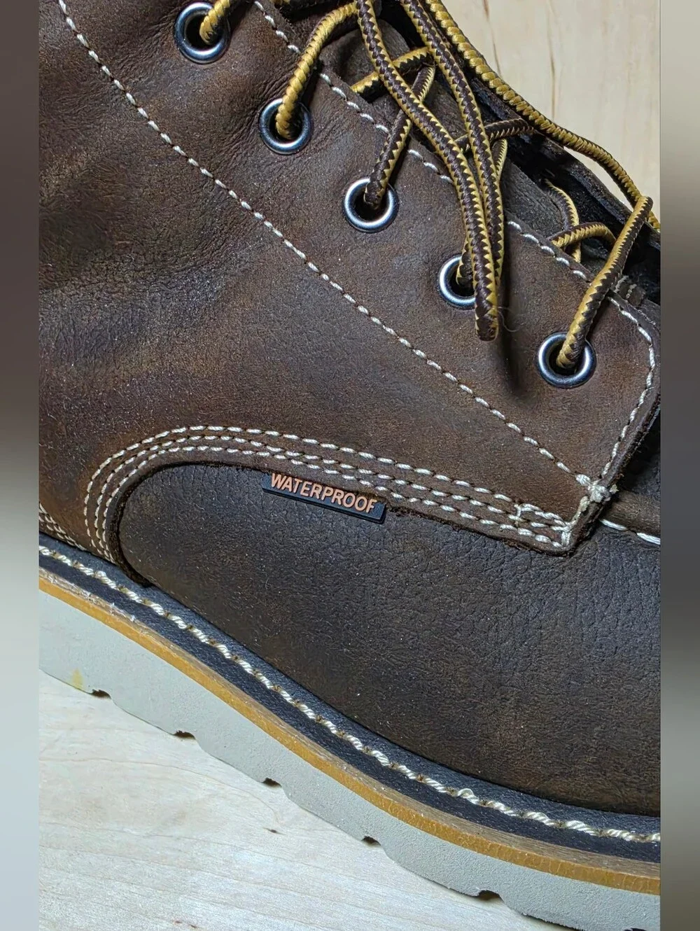 Carhartt Men's Waterproof 6-Inch Moc Toe Wedge Work Boots (Style CMW6095)